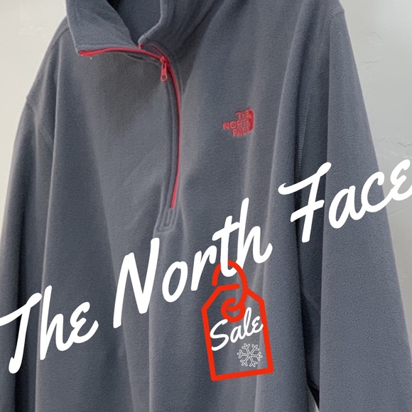 🤩 The North Face Quarter Zip With Red Zipper XL - Picture 1 of 8